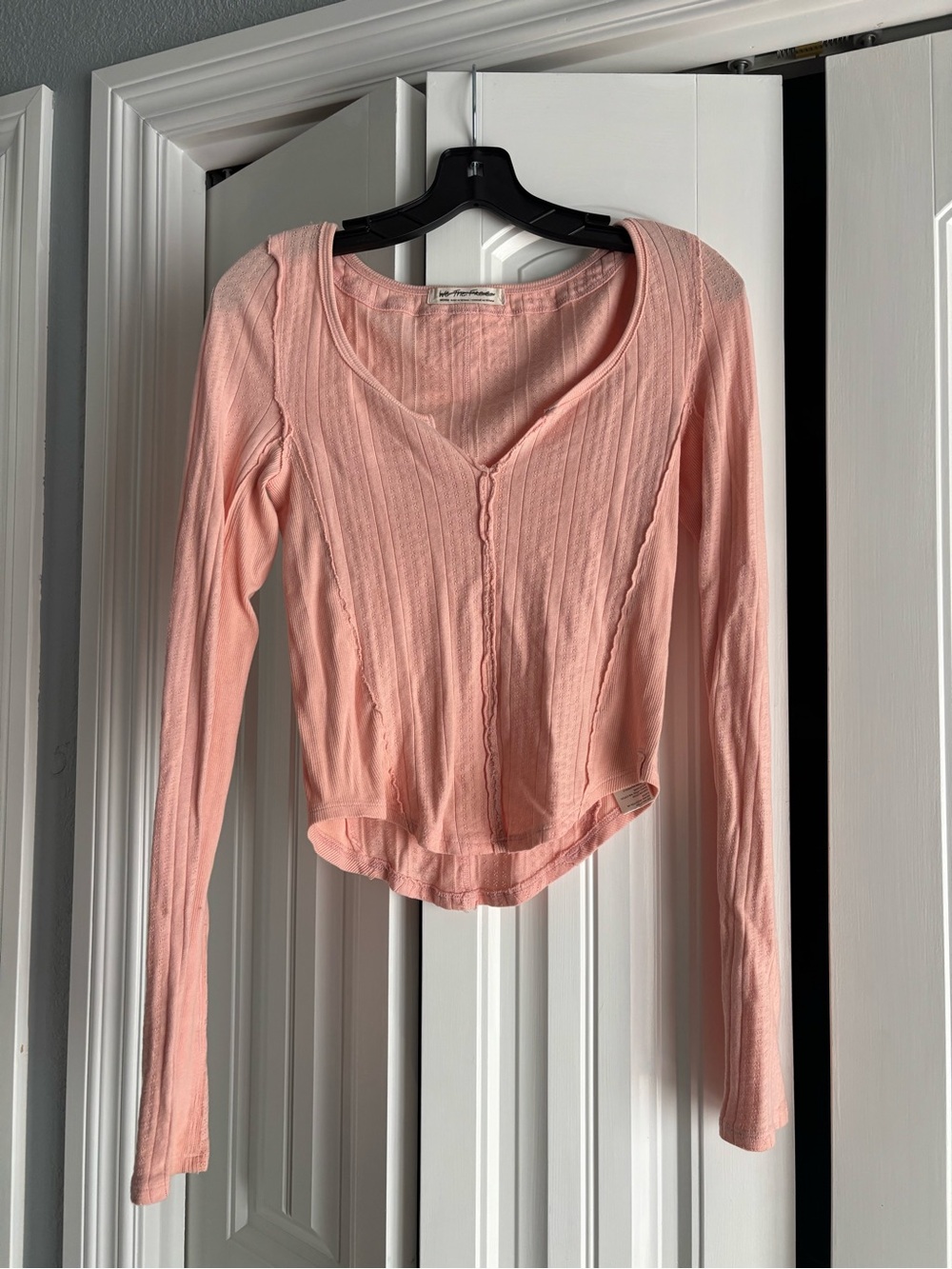 Free People Ribbed Long-Sleeve Women's Top